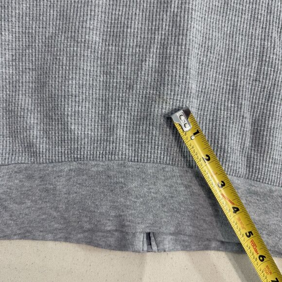 Aritzia TNA Hoodie Womens Size Small Waffle Knit Full Zip Sweatshirt Grey - Picture 4 of 8